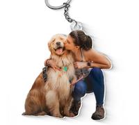 Glad Gua Personalized Keychains, Valentines Day Gifts For Couples, Birthday Gifts for Family Member, Gift for Dog Lovers