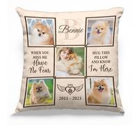 Glad Gua Personalized Pillows (Insert Included) - Hug The Pillow and Know I'm Here, Dog Memorial Pillow, Christmas Sympathy Gift, Pet Loss Gift