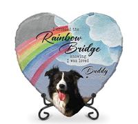 Glad Gua Rainbow Bridge Pet Memorial Gifts, Dog Memorial Gifts for Loss of Dog, Personalized Dog Memorial Stone, Cat Memorial Gifts, Cemetery Decorations for Grave, Pet Loss Gifts