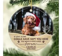 Glad Gua You Would Have Lived Forever Personalised Ornaments for Christmas, Dog Memorial Gifts for Loss of Dog, Christmas Tree Ornaments, Pet Loss Gifts, Pet Memorial Gifts for Dogs