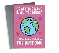 'Glad I Bagged The Best One' Mother's Day Card for Grandmother or Nan