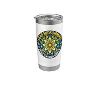Glad Midsommar May Sweden Nordic Midsummer Celebration Stainless Steel Insulated Tumbler