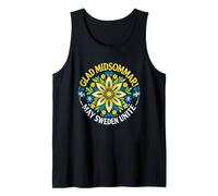 Glad Midsommar May Sweden Nordic Midsummer Celebration Tank Top