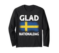 Glad Nationaldag Swedish Language Happy National Day Long Sleeve T-Shirt