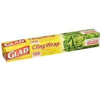 Glad Plastic Cling Wrap100 Sq. Ft. Roll 2-Pack (200 Sf Total)