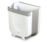 Glad Roomate Collapsible Waste Bin | Compact Travel Trash Can with Space-Saving Expandable Design | Indoor and Outdoor Disposal Basket, 2 Gallon, White