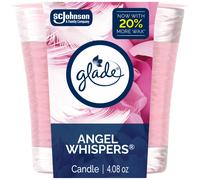 Glade 1-Wick Scented Candle Jar Angel Whispers Air Freshener Infused with Essential Oils 4.08 Oz