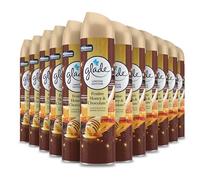 Glade Aerosol Air Freshener, Aerosol Room Spray and Odour Eliminator for Home Infused with Essential Oils, Limited Edition Christmas Air Freshener, Festive Honey and Chocolate, Pack of 12 (12x300ml)