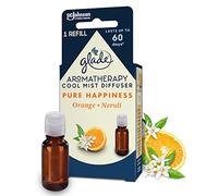 Glade Aromatherapy Essential Oil Diffuser Refill, Cool Mist Aromatherapy Diffuser & Air Freshener for Home, Pure Happiness with Orange & Neroli Scent, 17.4ml