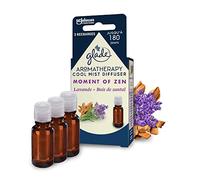 Glade Aromatherapy Essential Oil Diffuser Refill for Home, Moment of Zen, Lavender & Sental Wood - 3 Refills