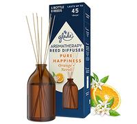 Glade Aromatherapy Reed Diffuser, Home Decor Essential Oils Diffuser Uplifting Fragrance, Pure Happiness with Brazilian Orange & North African Neroli Blossom, 80 ml