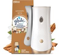 Glade Automatic Air Freshener Holder Refill Long lasting Fragrance Infused Essential Oils Sandalwood Jasmine 1 Starter Kit (1 x Holder 269 ml Refill)
