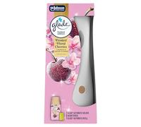 Glade Automatic Air Freshener Holder & Refill, Room Spray & Odour Eliminator for Home, Floral Cherries, Starter Kit (1 Holder + 269ml Refill)