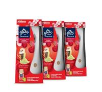 Glade Automatic Air Freshener Holder & Refill, Room Spray & Odour Eliminator for Home, Frosted Floral Cherries, Pack of 3 Starter Kits, (3 x Holder and 3 x 269ml Refills)