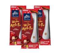 Glade Automatic Air Freshener Holder & Refill, Room Spray & Odour Eliminator for Home, Warm Apple Pie, Pack of 3 (3 x 269ml)