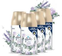 Glade Automatic Air Freshener Refill, Eucalyptus & Lavender, 4x269ml | Automatic Air Freshener Refill, Long-Lasting Room Spray, Up to 70 Days, 3 Timer Settings, Fits Glade Holders, 4 Pack