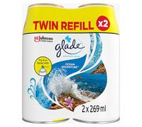 Glade Automatic Air Freshener Refills, Odour Eliminator & Room Spray, Ocean Adventure, Pack of 2(2 Refills x 269ml)