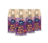 Glade Automatic Air Freshener Refills, Room Spray & Odour Eliminator for Home, Long-lasting Fragrance Infused with Essential Oils, Berry Festive Kiss, Pack of 4 (4 x 269ml)