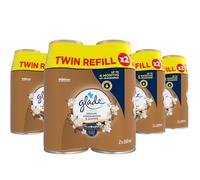 Glade Automatic Air Freshener Refills, Room Spray & Odour Eliminator, Sandalwood & Jasmine, Pack of 4 Duos (8 Refills x 269ml)
