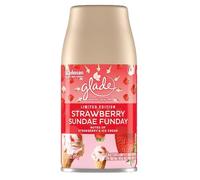 Glade Automatic Spray Refill, Air Freshener for Home and Bathroom, Cashmere Woods, 6.2 Oz, 1 Count (Strawberry Sundae Funday)