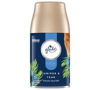 Glade Automatic Spray Refill Air Freshener for Home and Bathroom Juniper & Teak Fresh Collection 6.2 Oz