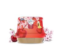Glade Fragranced Bathroom Gel, Air Freshener and Discreet Odour Eliminator, Floral Cherries, 180g, Packaging May Vary