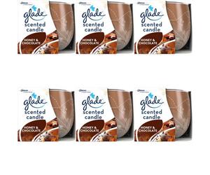 Glade Candle Honey & Chocolate Air Freshener 120G (Pack Of 6)