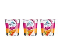 Glade Candle Jar Air Freshener 2in1 Hawaiian Breeze & Vanilla Passion Fruit 3.4 oz 3 Count