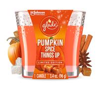 Glade Candle Jar Air Freshener Pumpkin Spice Things Up 3.4 Oz