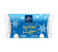 Glade Candle Jar Air Freshener Starlight & Snowflakes 3.4 oz 2 Count