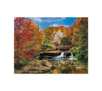 Glade Creek Grist Mill，Jigsaw Puzzles for Adults 1000 Piece Jigsaw Puzzles for Adult Educational Game Challenge Toy 1000 Pieces Puzzle for Adults Kids.Educational Games Home Decoration（75x50cm）-C48