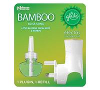 Glade Electric Holder & Refill Bamboo Bliss Song Scented Oil Plugin 20ml, Pack of 4
