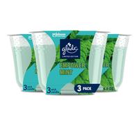 Glade Empower Mint Fragrance 3Wick Candle Infused with Essential Oils Air Freshener 3 Count 6.8 Oz Each