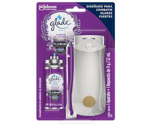 Glade Home Air Freshener Touch Spray with TrueScent Technology, Lavender Fields Scent, 1 Apparatus and 1 Refill 12ml