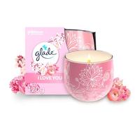 Glade Jar Candle, Scented Candle Infused with Essential Oils, Made Without Palm Oil, Up to 25 Hour Burn Time, I Love You, Pack of 6 (6 x 108g)