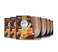 Glade Jar Candle, Scented Candle Infused with Essential Oils, Made Without Palm Oil, Up to 25 Hour Burn Time, Limited Edition Christmas Candle, Festive Honey & Chocolate, Pack of 6 (6x108g)