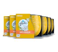 Glade Jar Candle, Scented Candle Infused with Essential Oils, Made Without Palm Oil, Up to 30 Hour Burn Time, Anti Odour, Pack of 6 (6x108g)