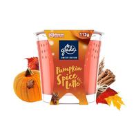 Glade Jar Candle, Scented Candle Infused with Essential Oils, Up to 27 Hours Burn Time, Pumpkin Spice Latte, 112g