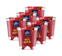 Glade Jar Candle, Scented Candle Infused with Essential Oils, Up to 27 Hours Burn Time, Warm Apple Pie, Pack of 6 (6 x 112g)