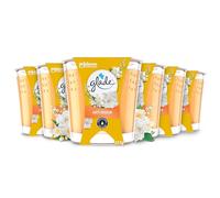 Glade Jar Candle, Scented Candle Infused with Essential Oils, Up to 30 Hour Burn Time, Anti-Odour, Pack of 6 (6 x 112g)
