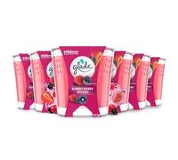 Glade Jar Candle, Scented Candle Infused with Essential Oils, Up to 30 Hour Burn Time, Bubbly Berry Splash, Pack of 6 (6 x 112g)