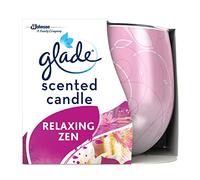 Glade Jar Candle, Scented Candle Infused with Essential Oils, Up to 29 Hour Burn Time, Relaxing Zen, 120g