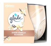 Glade Jar Candle, Scented Candle Infused with Essential Oils, Up to 31 Hour Burn Time, Vanilla Blossom, 120g