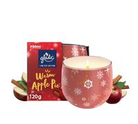 Glade Jar Candle, Scented Candle Infused with Essential Oils, Up to 29 Hour Burn Time, Warm Apple Pie, 120g