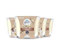 Glade Jar Candle, Scented Candle Infused with Essential Oils, Up to 35 Hour Burn Time, Vanilla Blossom, Pack of 4 (4 x 204g)