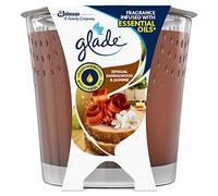 Glade Jar Candle, Scented Candle Infused with Essential Oils, Up to 42 Hour Burn Time, Sandalwood & Jasmine, 129g