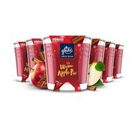 Glade Jar Candle, Scented Candle Infused with Essential Oils, Up to 42 Hour Burn Time, Warm Apple Pie, Pack of 6 (6 x 129g)