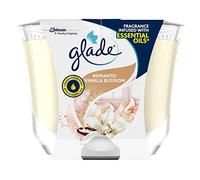 Glade Jar Candle, Scented Candle Infused with Essential Oils, Up to 44 Hour Burn Time, Vanilla Blossom, 224 g
