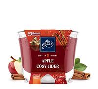Glade Large Jar Candle, Scented Christmas Candle Infused with Essential Oils, Apple Cosy Cider, 224 g, Packaging May Vary