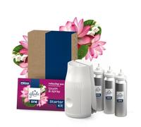 Glade ONE Touch & Spray Bathroom Starter Kit, Relaxing Zen, 3x13ml | Bathroom Air Freshener, Odour Fighting, Long-Lasting Touch & Spray, 1 Holder & 3 Capsule Refills (3x13ml)